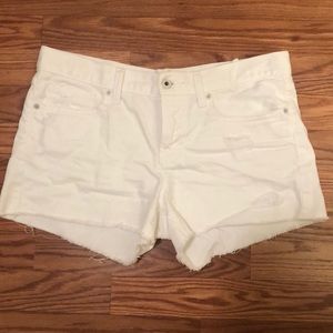 Lucky Brand White Cut Off Shorts